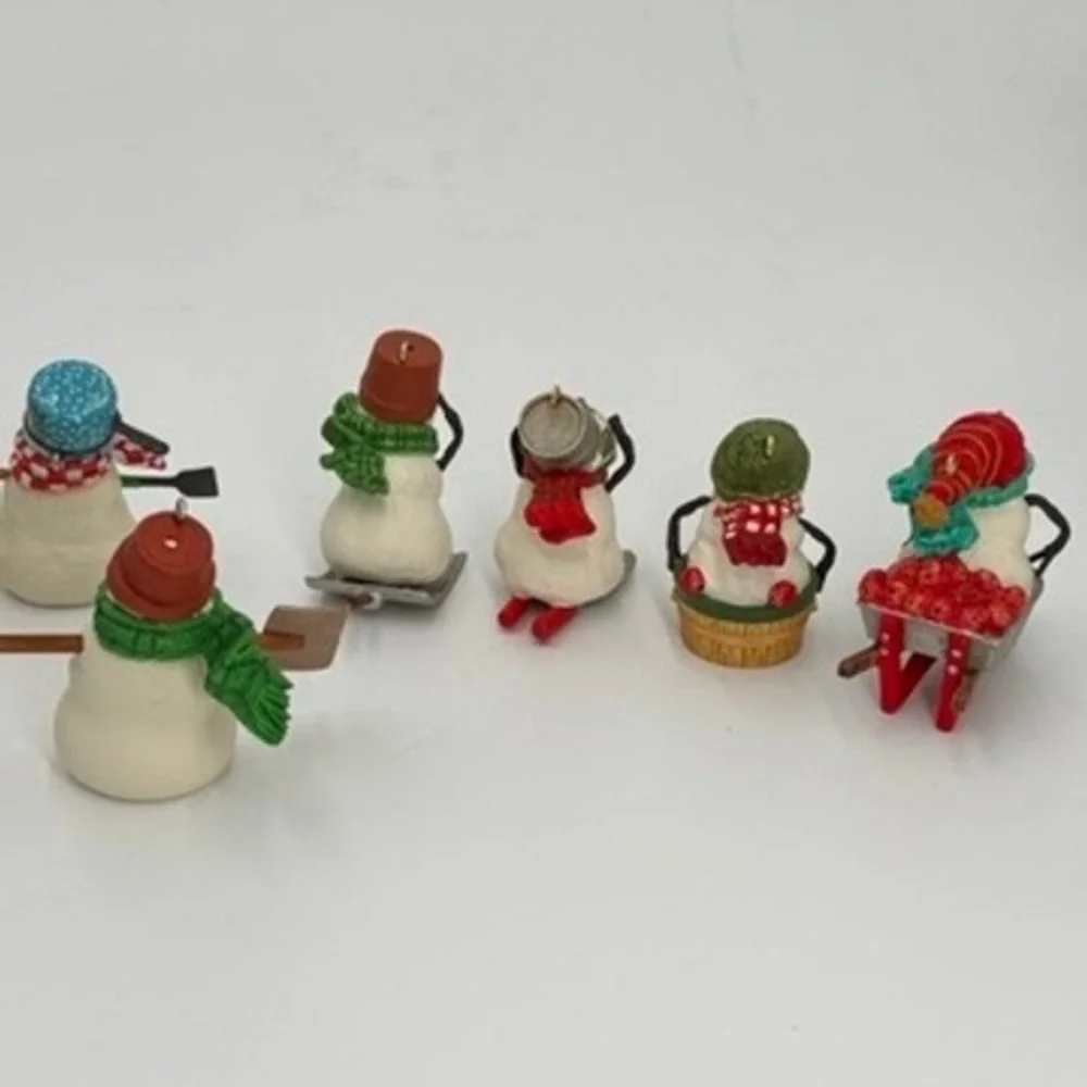 Hallmark Snowmen of Mitford Ornament Lot of 3 Jubilee Race Down‎ Main Street Max